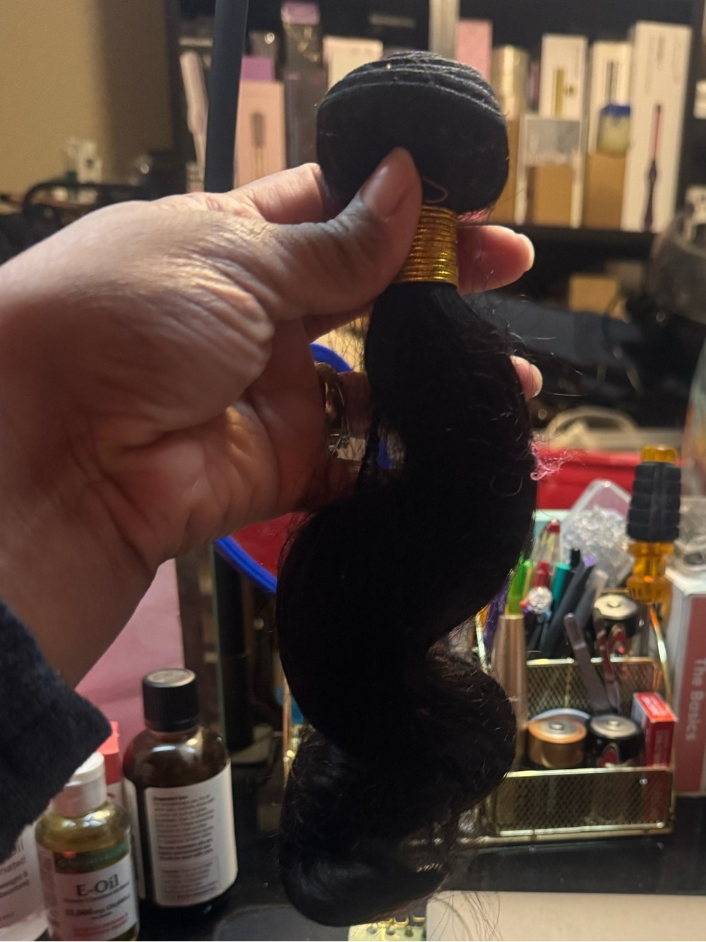 Black Wavy Hair Bundle - Unbranded
